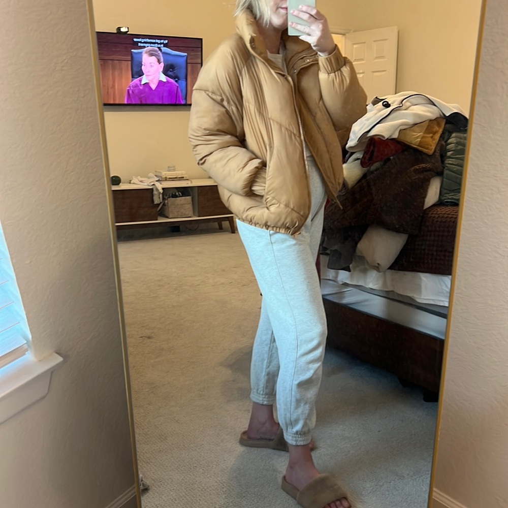 Tan Deluc puffer jacket